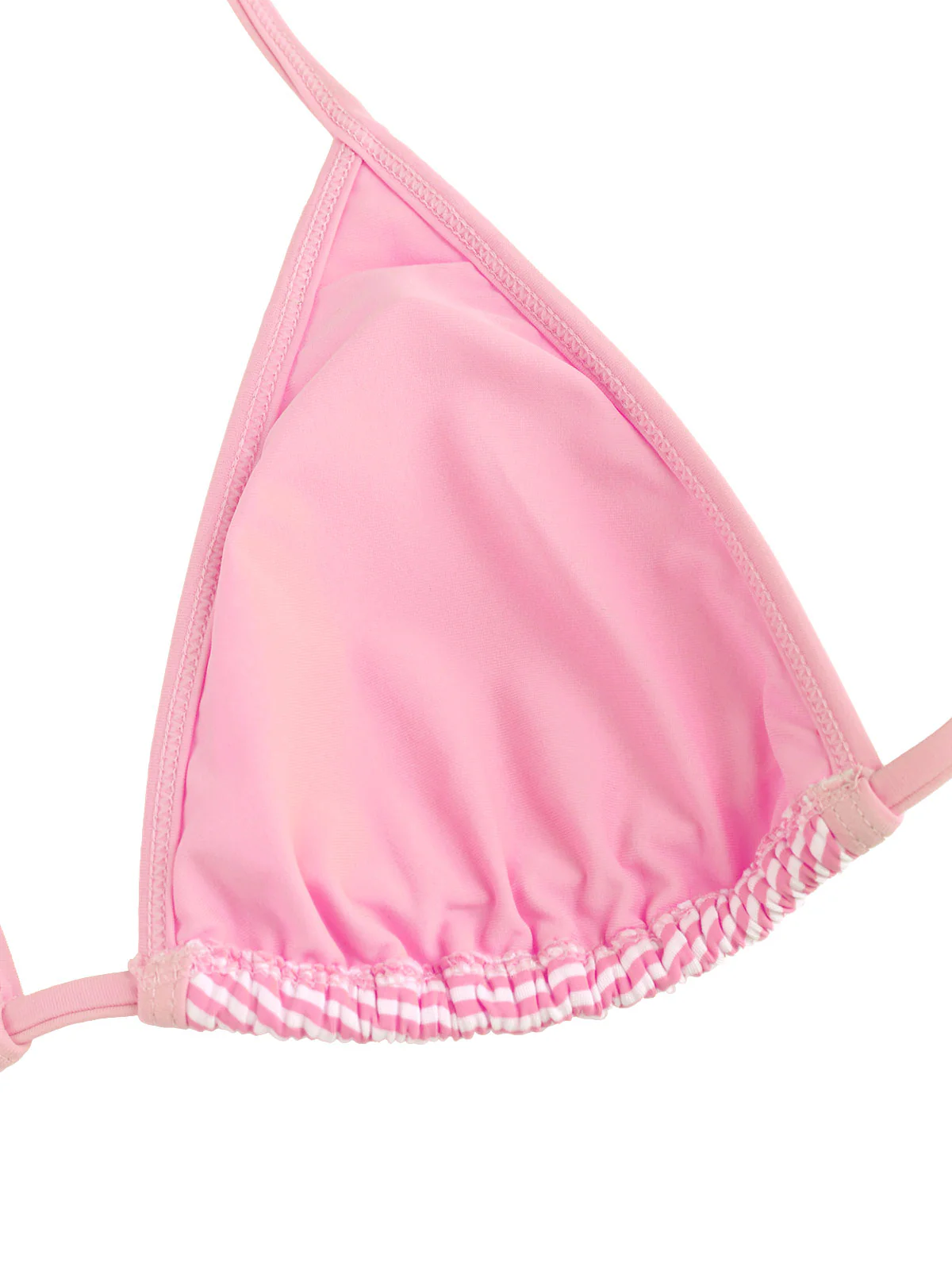 Seamolly Bikini-Set mit Streifen, kontrastfarbener Einfassung und gerafftem Schößchen - Image 4