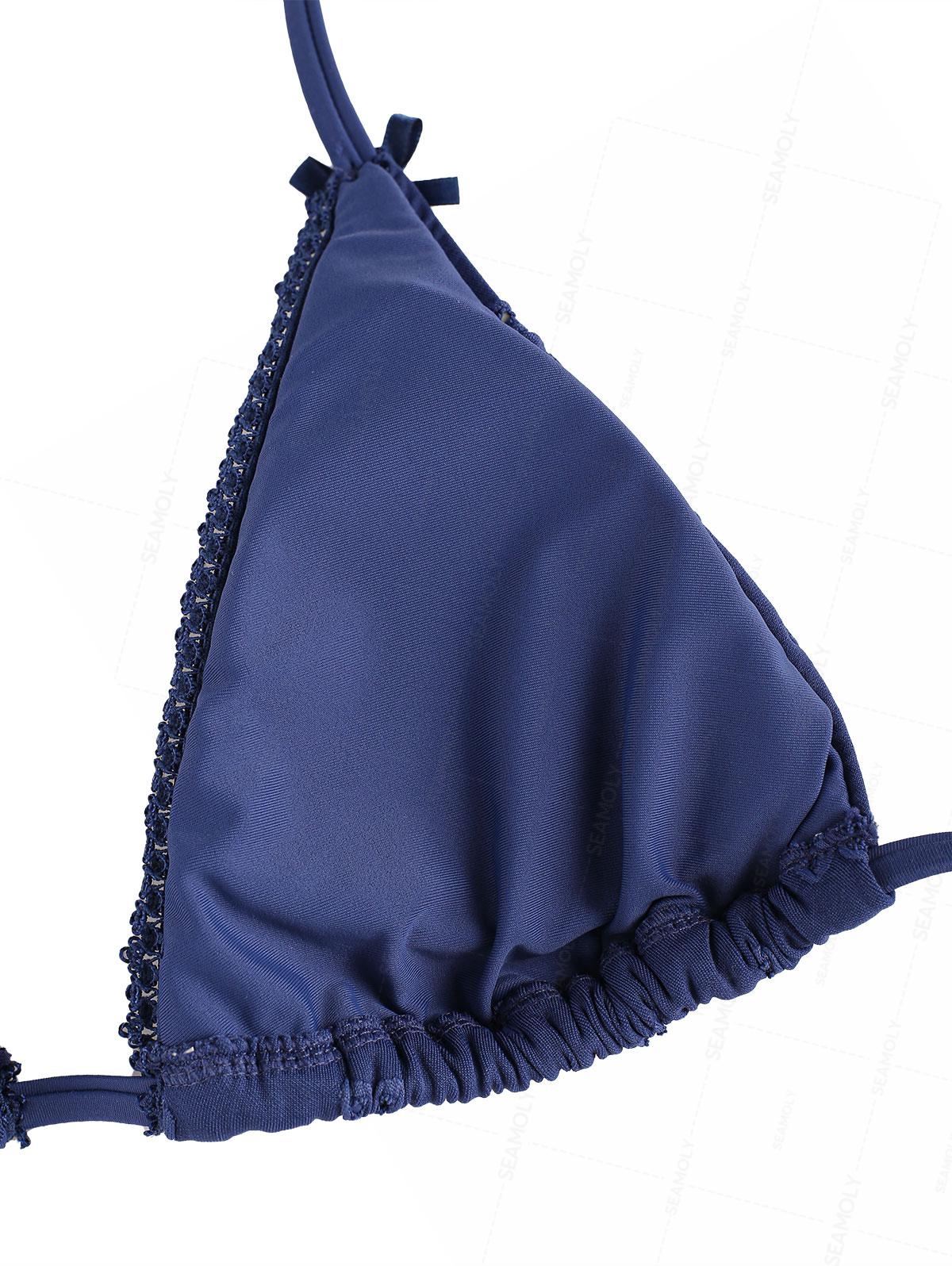 Seamolly Bikini-Set aus recyceltem Jacquard-Spitzenstoff mit Schleife und frechem Schnitt - Image 5