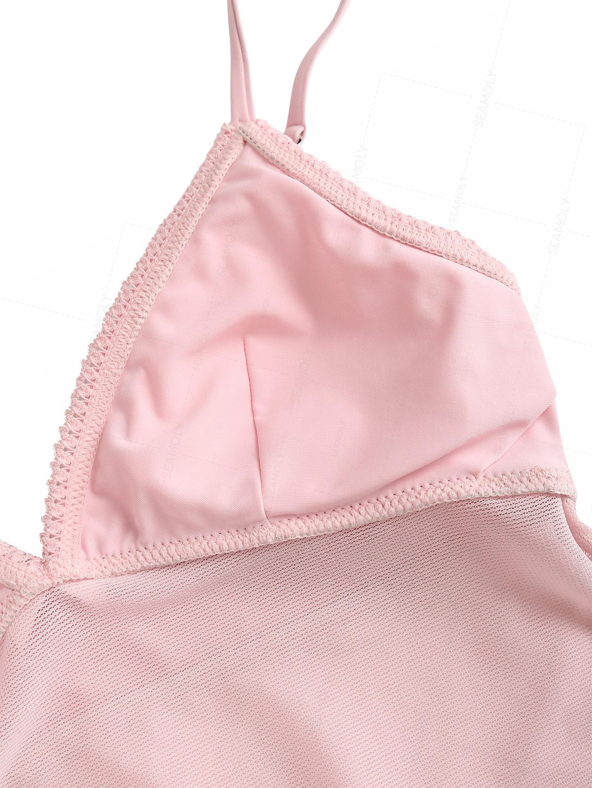 Seamolly Lurex Glitzer-Tankini-Set mit Schleife und seitlicher Bindetechnik - Image 5