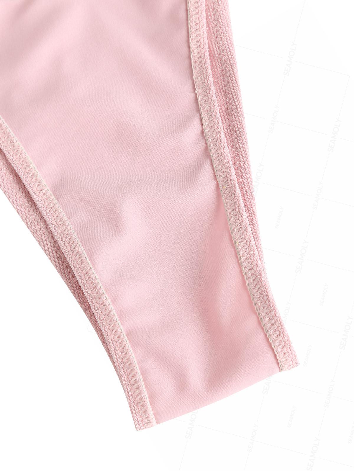 Seamolly Lurex Glitzer-Tankini-Set mit Schleife und seitlicher Bindetechnik - Image 7