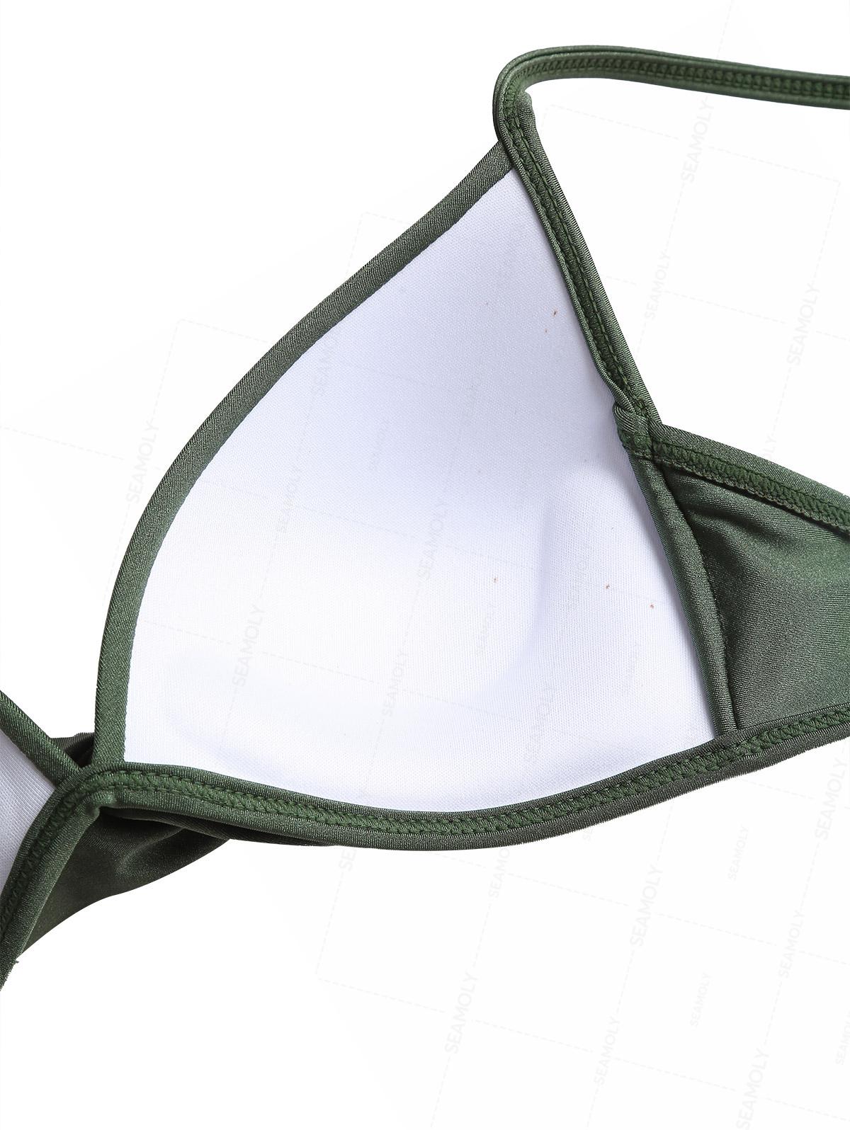 Seamolly Silky Twisted Gathered & Support Triangle Bikini-Set - Image 4