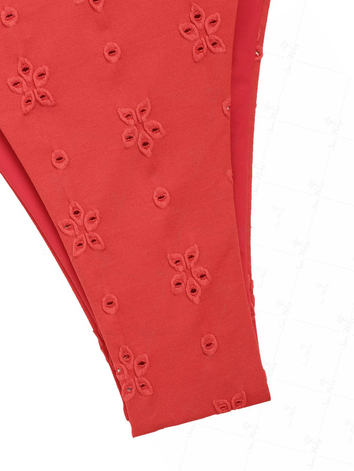 Seamolly – Tankini-Set aus recyceltem Stoff mit floralem Jacquardmuster, gerafftem Saum und Taschentuchsaum - Image 10