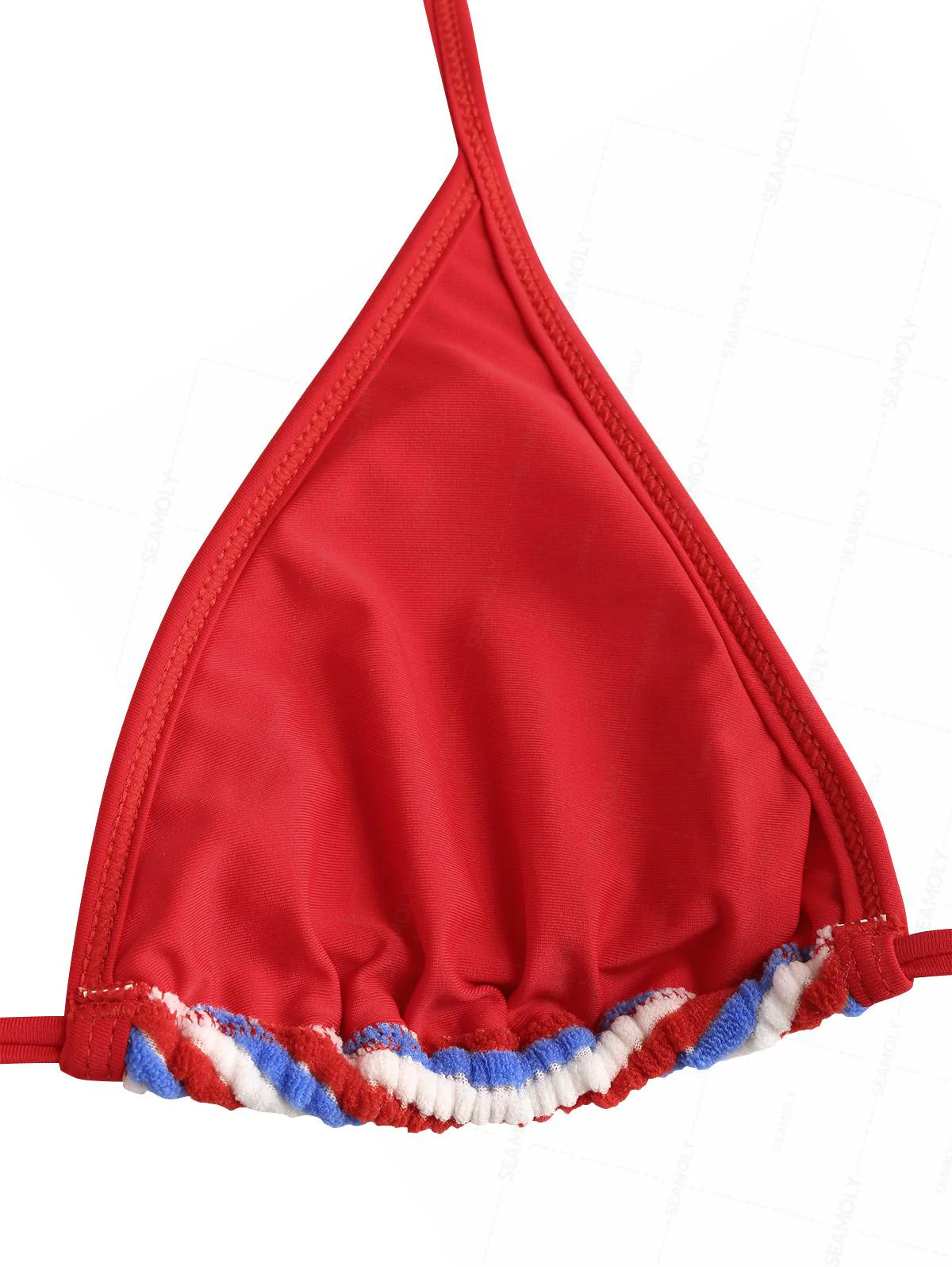 Seamolly Frottee-Bikini-Set mit Streifen und kontrastierender Einfassung, frechen Boyshorts - Image 4