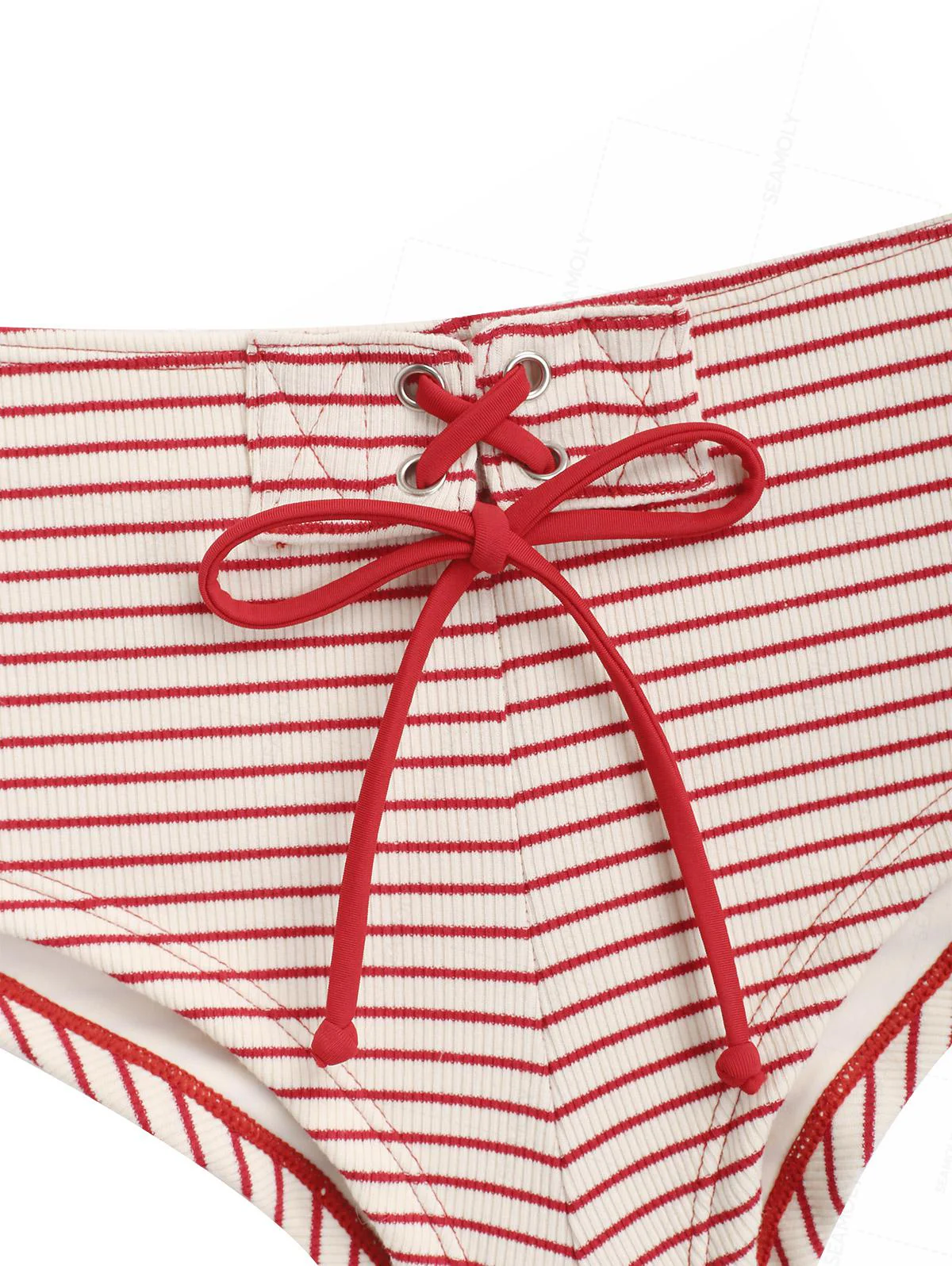 Seamolly Y2K Bikini-Set mit Streifen, Push-up-Top und frechen Boyshorts - Image 5