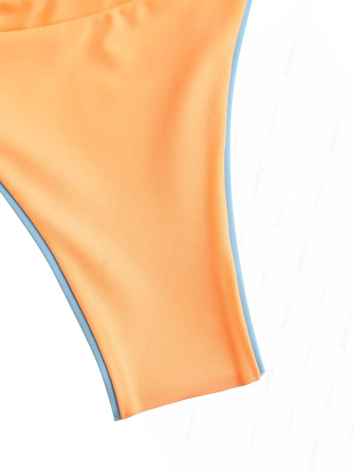 Seamolly Colorblock Zweifarbiger Bikini mit Bindebändern an der Seite, doppellagig - Image 6