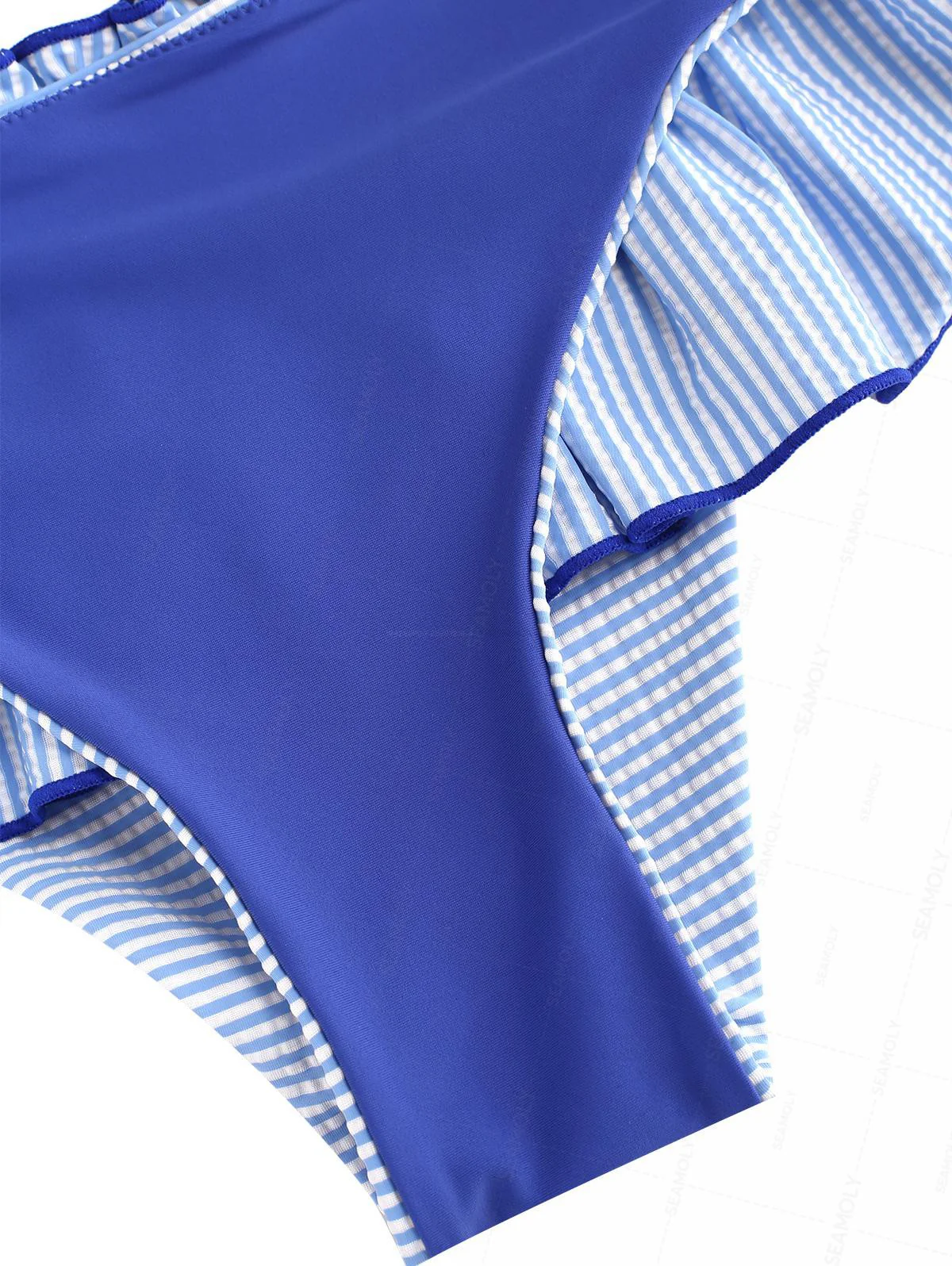 Seamolly Bikini-Set mit Streifen, Smokdetails, Rüschen und kontrastierender Einfassung - Image 12