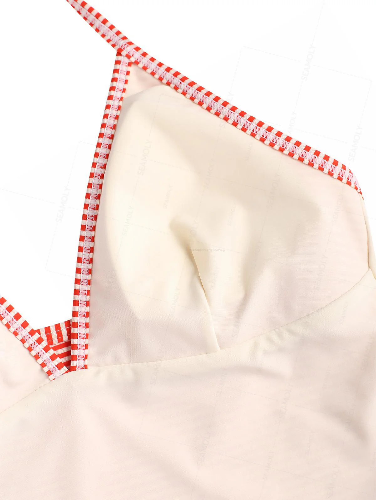 Seamolly Tankini-Set mit gestreiftem Neckholder-Tanktop und seitlich geschnürter Hipster-Hose - Image 6