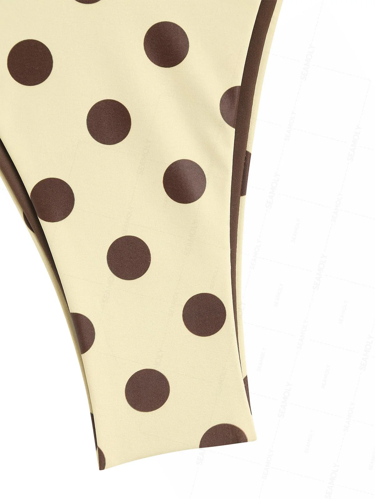 Seamolly Bikini-Set mit kontrastfarbenem Polka-Dot-Print und doppelter Lage - Image 9
