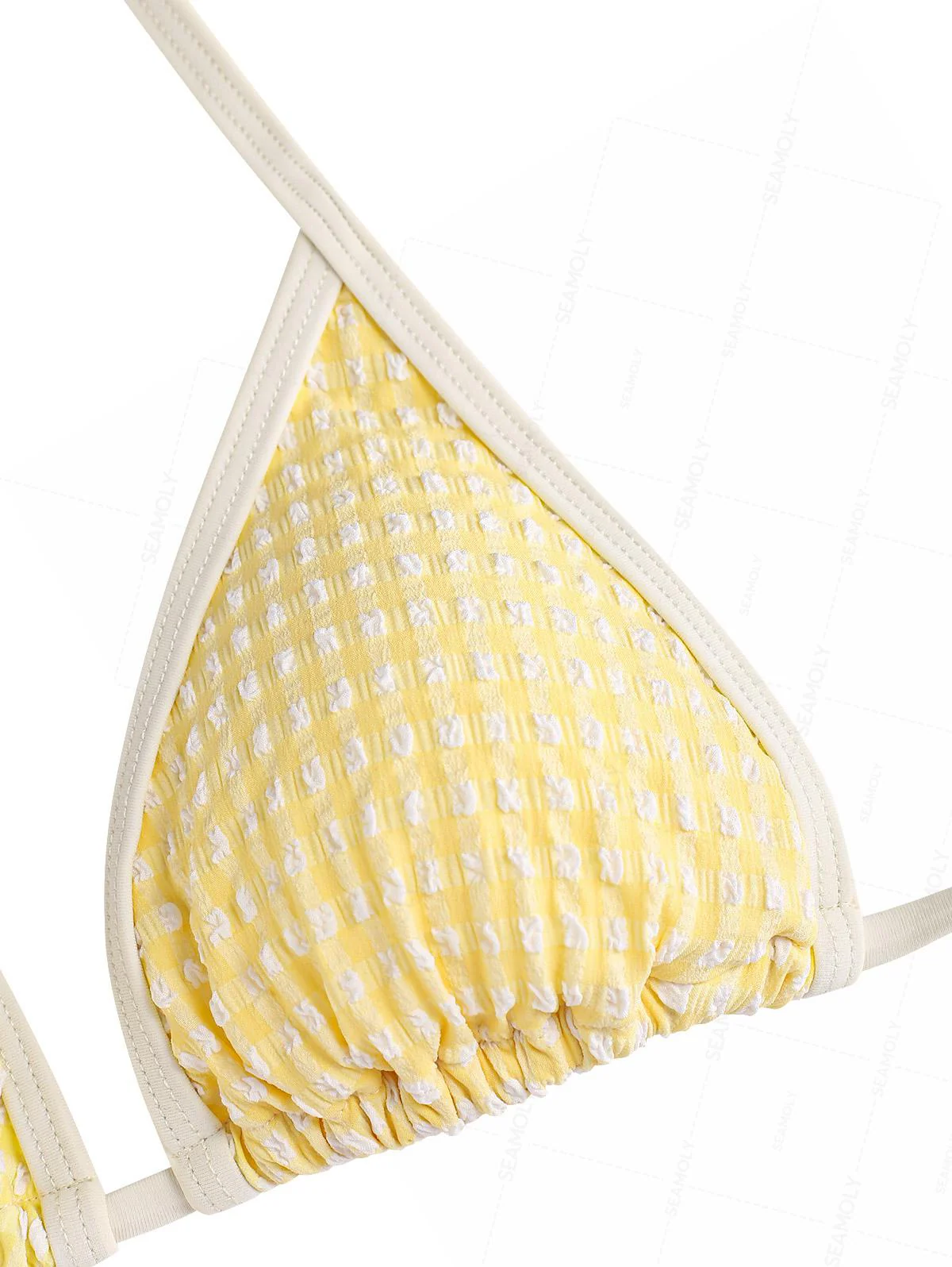 Seamolly Bikini-Set mit Vichy-Karo-Muster, Ösen und Schnürung - Image 12