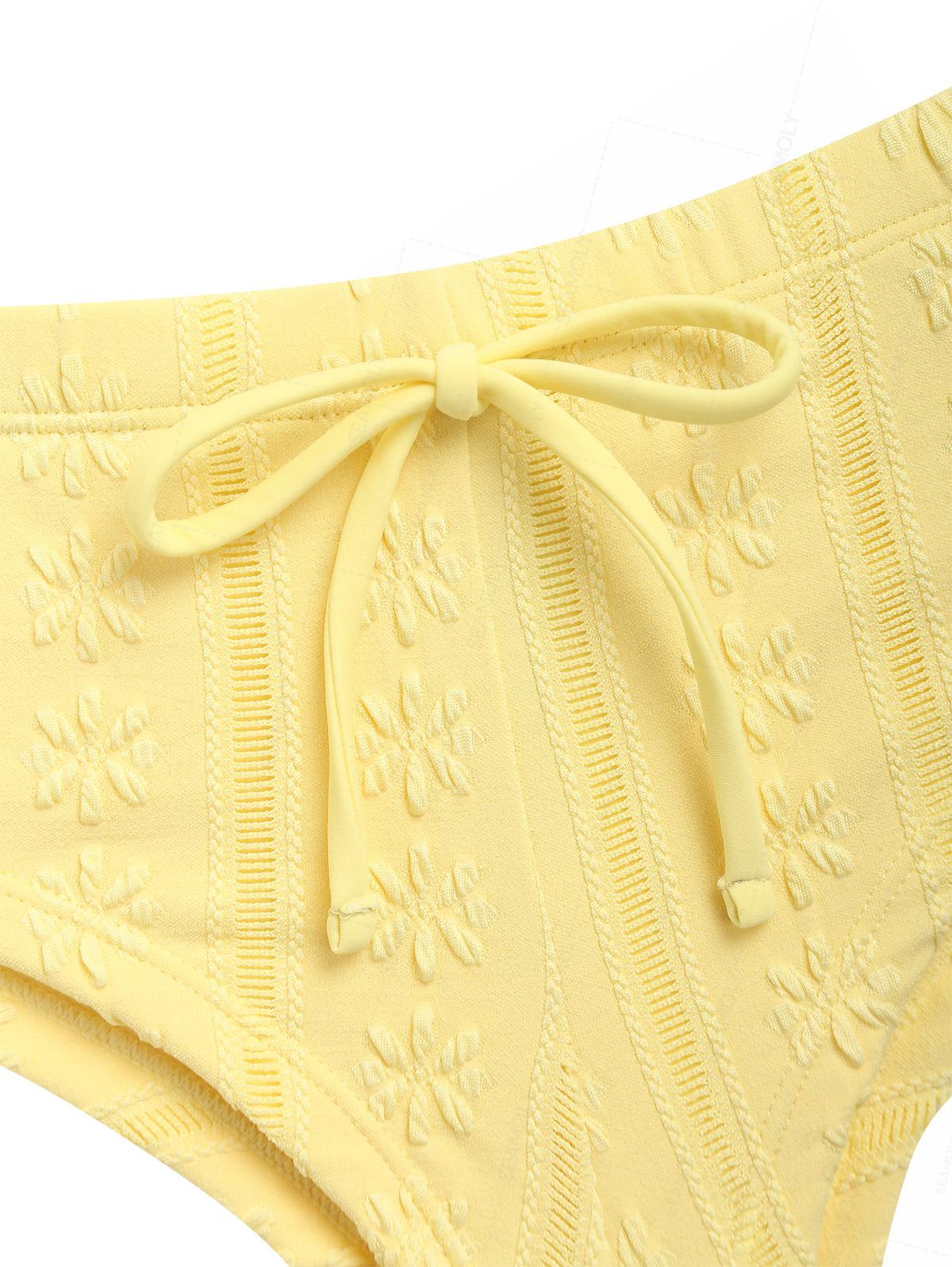 Seamolly Y2K Jacquard Push Up Top & Cheeky Boyshorts Bikini Set - Image 5