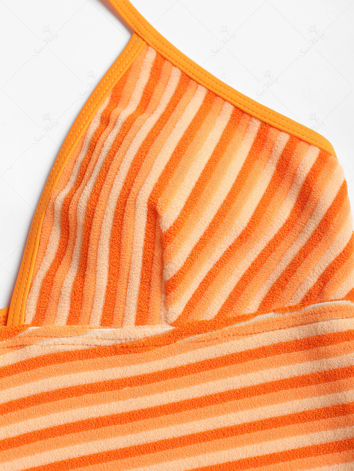 Seamolly Gestreiftes Neckholder-Tankini-Set mit seitlicher Bindung - Image 4