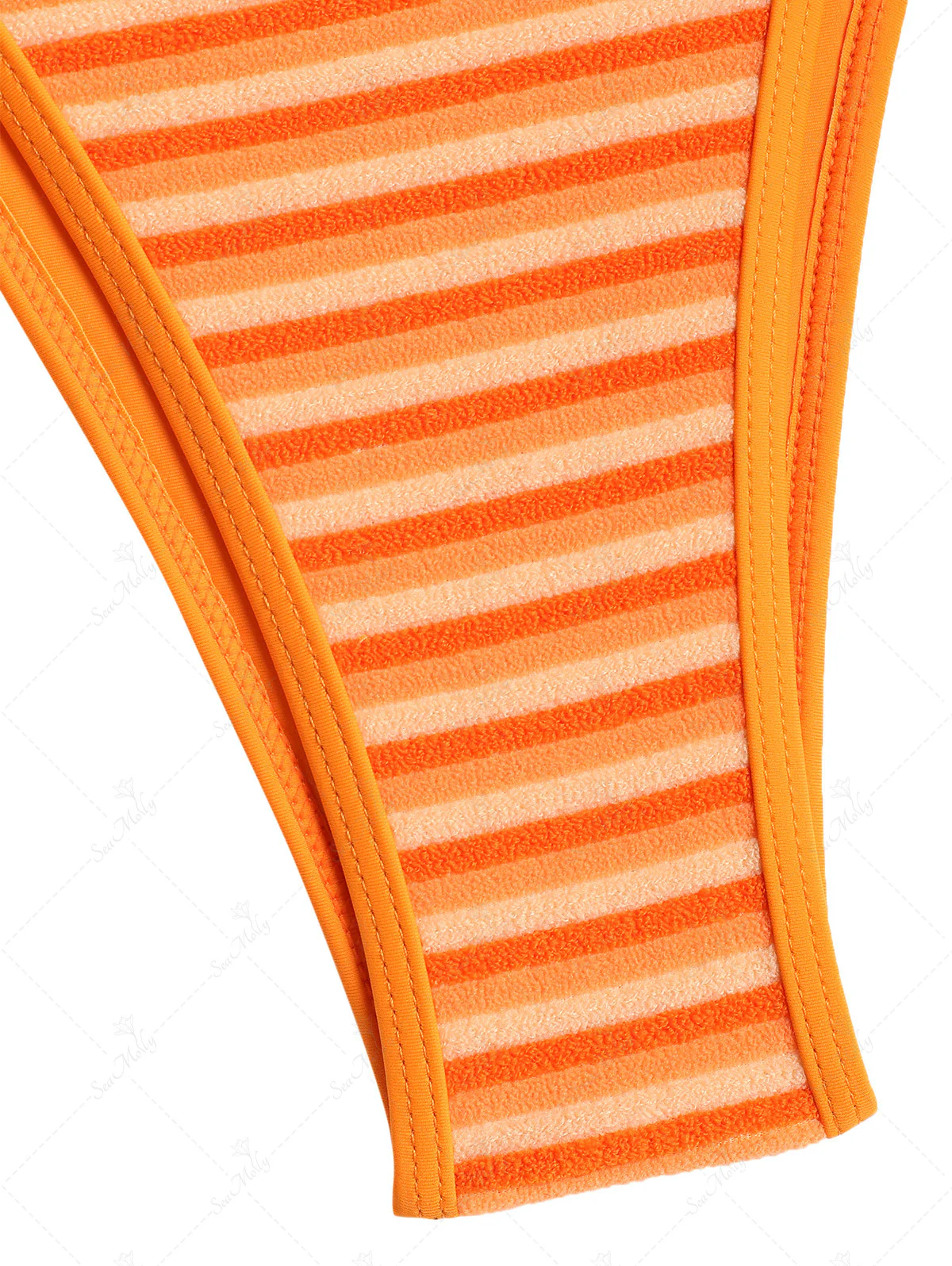 Seamolly Gestreiftes Neckholder-Tankini-Set mit seitlicher Bindung - Image 5