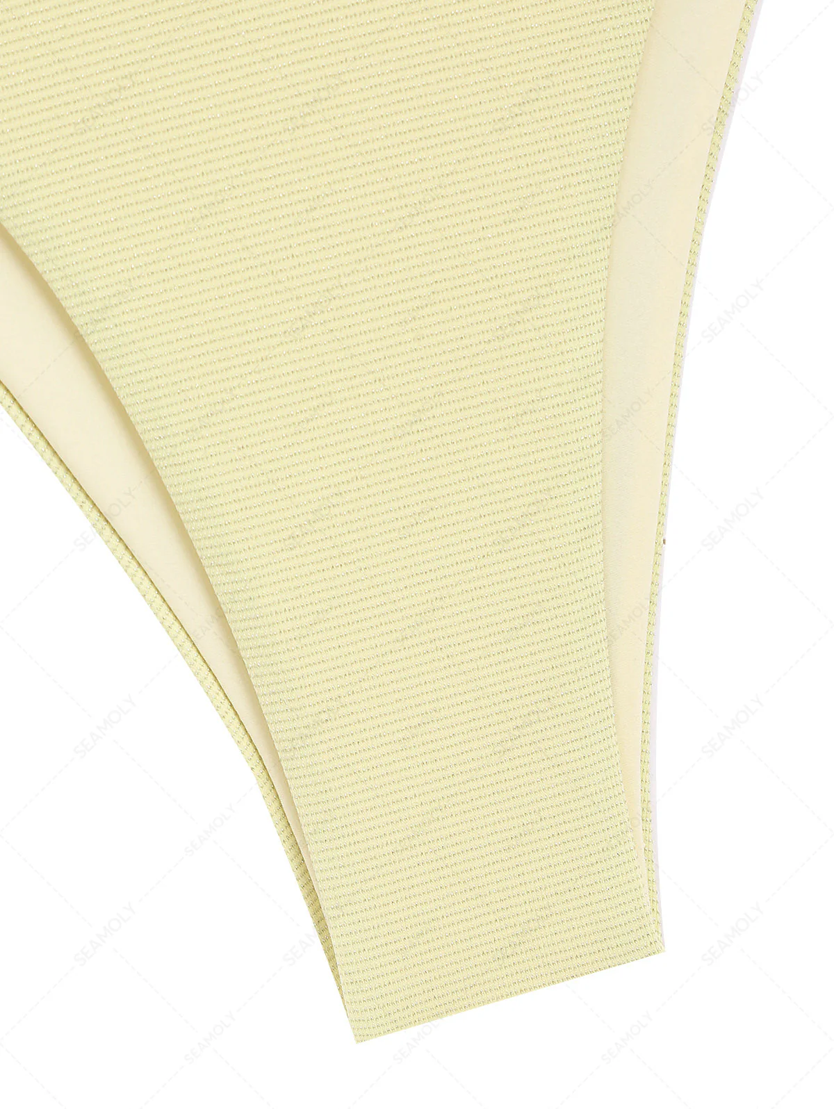 Gelbe, glitzernde Bikinihose mit Schleife aus Spitze - Image 4
